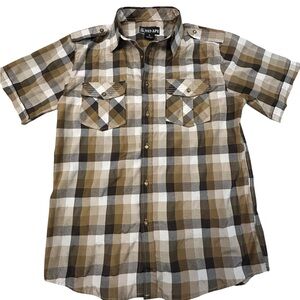 Red‎ Ape Men’s Plaid Shirt Large